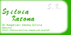 szilvia katona business card